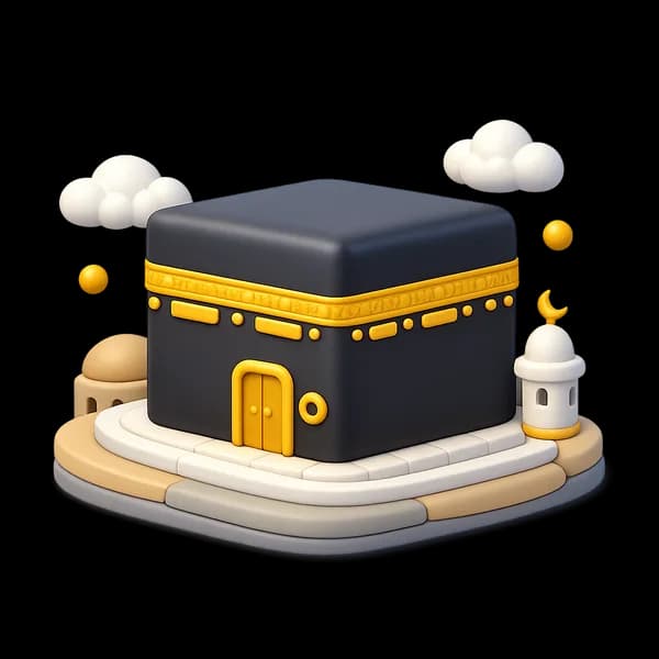 Ilustrasi Kabah — sistem booking Umrah dan Haji Tawafku